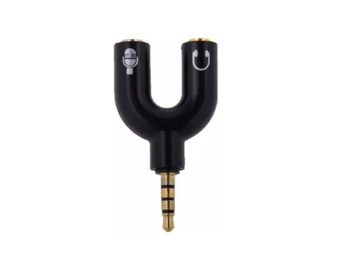 Mini Cable Divisor De Audio Y Microfono 3.5 Mm