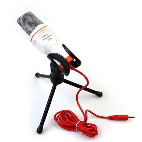Micrófono Condensador 3.5mm Semiprofesional Con Mini Tripie