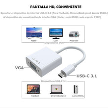 Convertidor Adaptador USB-C 3.1 a VGA